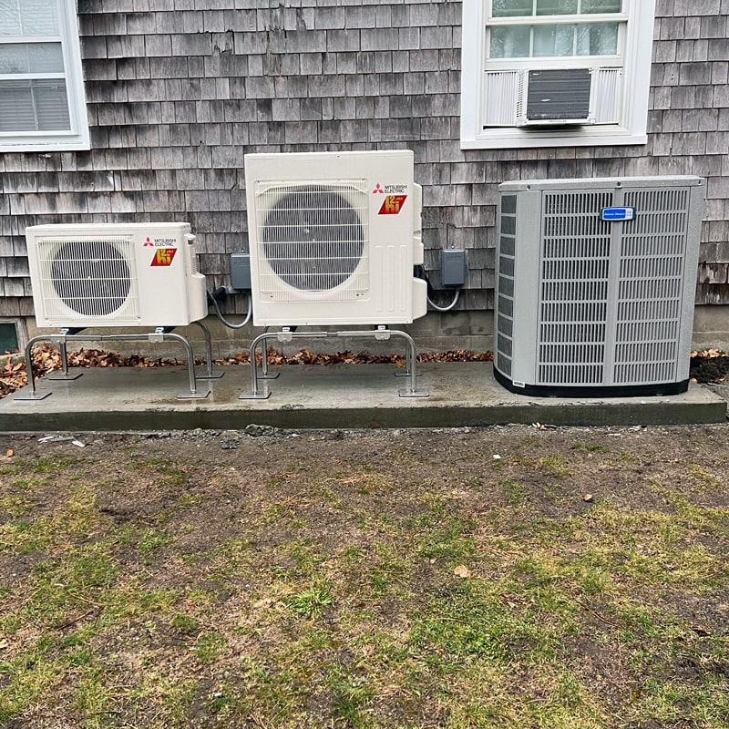 Heat Pumps Outside A Home